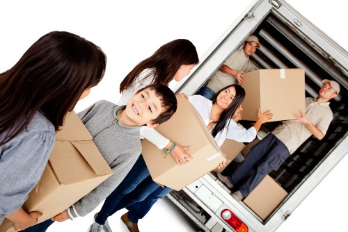 Removal van ready for a London home move