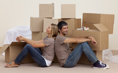 Local home removals team planning a London house move