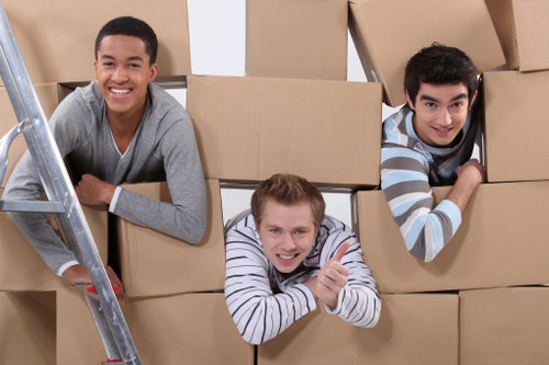 Careful handling of furniture during a house removal service