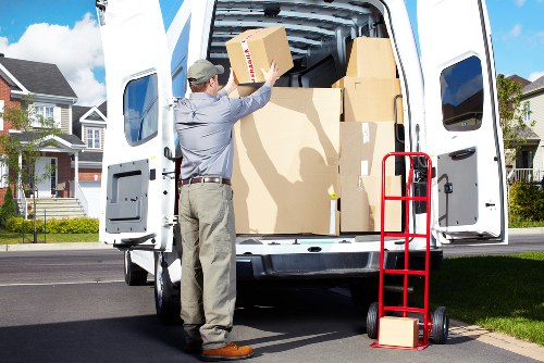 London flat move showing narrow street access and parking considerations