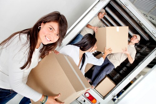 Risk assessment being carried out for a home removal operation