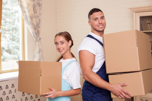 Moving day access planning for a London house removal